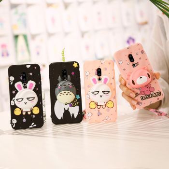3D Cartoon Soft Silicone Multi-Function Protective Back Case For Meizu 16th/16X/16th Plus/15/15 Plus/M15