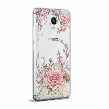 3D Stereo Relief Soft Silicone Protective Back Cover Case For Meizu M3S
