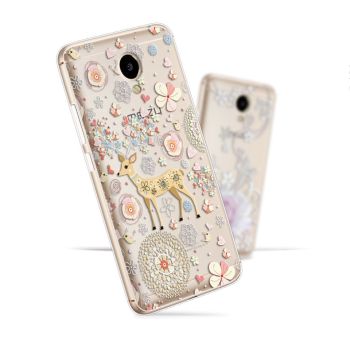 3D Stereo Relief Soft Silicone Protective Back Cover Case For Meizu M5S