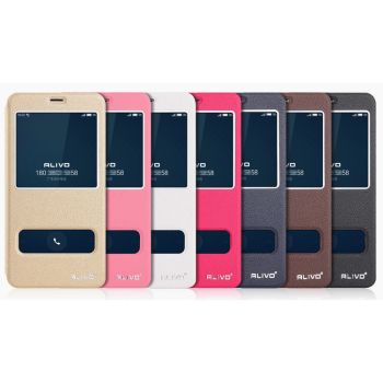 ALIVO Dual Window View Leather Flip Cover For Meizu M5