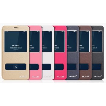 ALIVO Dual Window View Leather Flip Cover For Meizu M5 Note