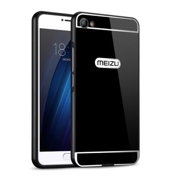 Metal Frame With Mirror Style PC Back Cover Case For Meizu U20