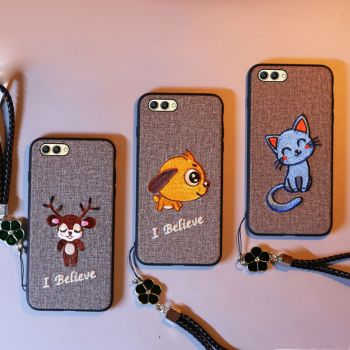 Chinese Traditional Embroidery Cartoon Style Soft Silicone Protective Case For Meizu 16th/16th Plus/16X/15/15Plus/M6S/E3