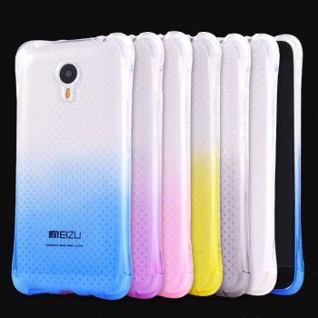Colorful Gradual Change Style Soft Silicon Protective Back Case For Meizu M2 Note