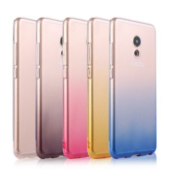 Colorful Gradual Change Style Soft Silicon Protective Back Case For Meizu Pro6/Pro6 Plus