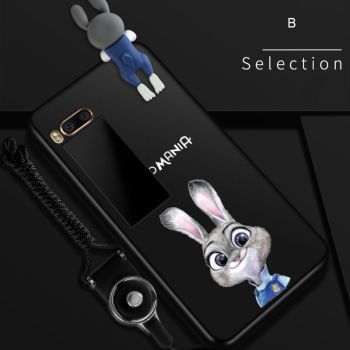 Creative Cartoon Ultra Thin Micro Frosted Silicone Soft Back Cover Case For Meizu Pro 7 / Pro 7 Plus