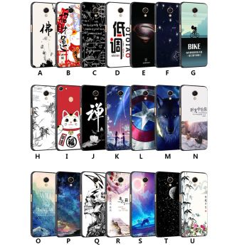 Creative Relief Painting Micro Frosted Soft TPU Back Cover Case For Meizu M6S