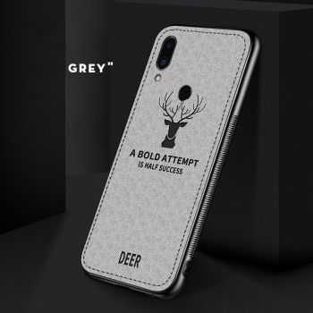 Fabric Grain Deer Series Stylish Soft TPU Ultra Thin Phone Cover Case For Meizu M9 Note