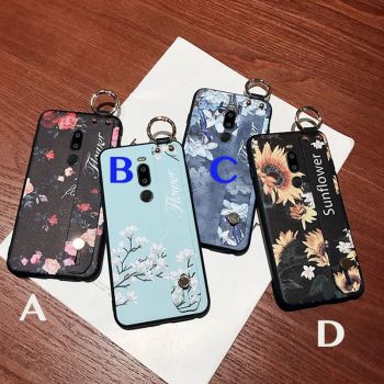 Flower Wristband Lanyard Silicone Case Cover For Meizu M8 Note/X8