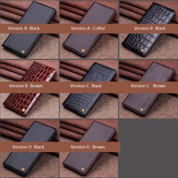 Genuine Cowhide Leather Flip Protection Case Cover For Meizu 15/Meizu 15 Plus