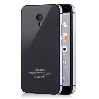iPhone Style Metal Frame With Tempered Glass Back Cove For Meizu M3 Note