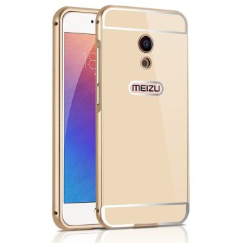 Mirror Style Metal Frame With PC Back Cover Case For Meizu Pro 6