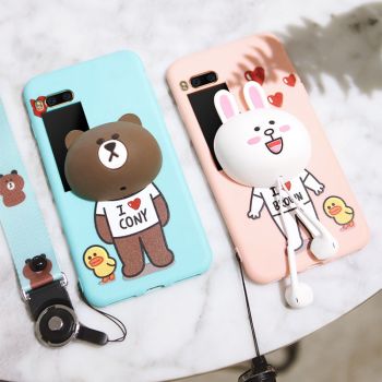 Lovely Cartoon Soft Silicone Multi-Function Protective Back Case For Meizu Pro 7/Meizu Pro 7 Plus