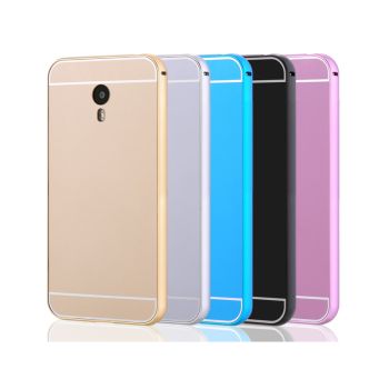 Meizu MX5 Metal Frame With Tempered Glass Back Cover Case
