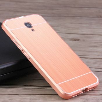 Metal Frame With Brushed PC Back Cover Case For Meizu M3S