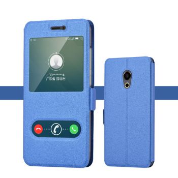Silk Grain Smart Window Flip Leather Protective Case For Meizu Pro 6 Plus/Pro6/6s