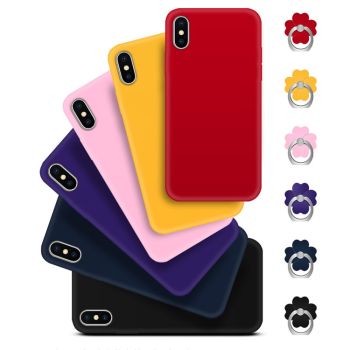 Ultra-thin Solid Color Soft TPU Back Cover Case For Meizu Pro 7/Pro 7 Plus