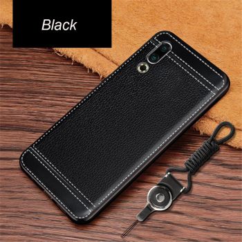 Ultra Thin Litchi Grain Micro Frosted Leather Style Soft TPU Protective Case For MEIZU 16S/16XS