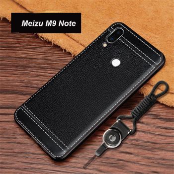 Ultra Thin Litchi Grain Micro Frosted Leather Style Soft TPU Protective Case For Meizu M9 Note