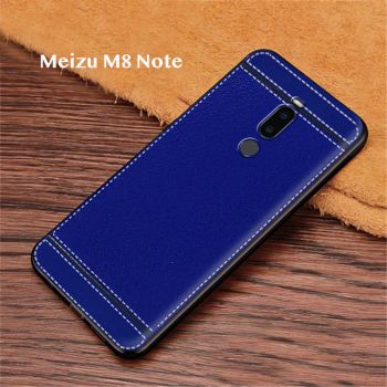 Ultra Thin Litchi Grain Micro Frosted Leather Style Soft TPU Protective Case For Meizu V8/M8/X8/M8 Note