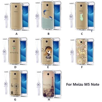 Ultra Thin Transparent Cartoon Soft Silicone Protective Back Case For Meizu M6S / M6 Note / M5 Note/E3