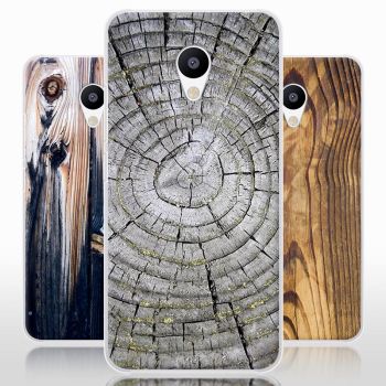 Vintage Wood Grain Series Soft Silicone Protective Case For Meizu M3S
