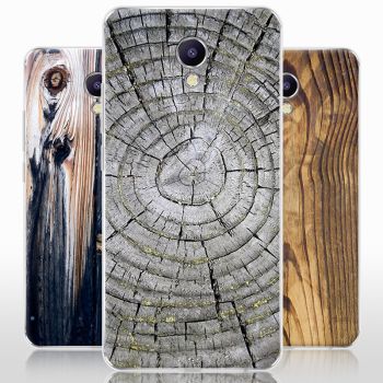 Vintage Wood Grain Series Soft Silicone TPU Protective Case For Meizu M5 Note