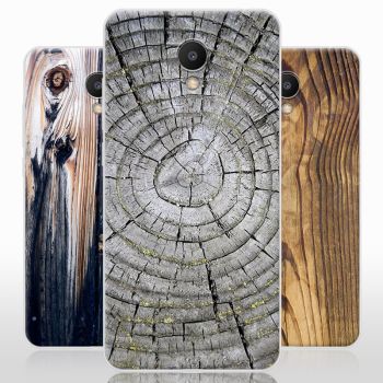 Vintage Wood Grain Series Soft Silicone TPU Protective Case For Meizu M6S