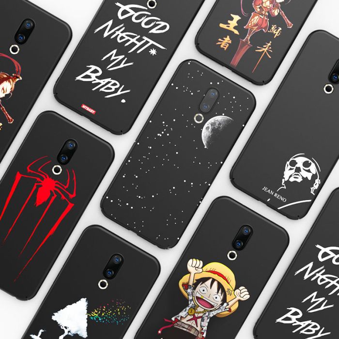 Meizuworld 3D Relief Painting Cartoon Full Protection PC Hard Back Cover  Case For Meizu 16th/Meizu 16th Plus/16X Meizu Products