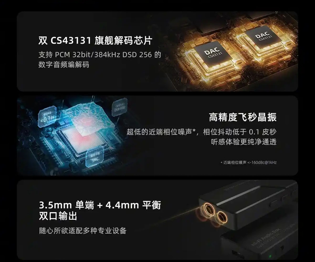 Meizu lifeme mblu HD1 Professional DAC Headphone Amplifier