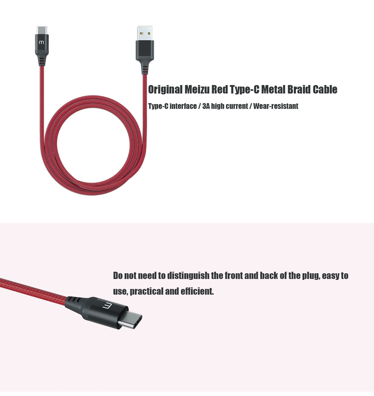 Original MEIZU Type-C Metal Cable